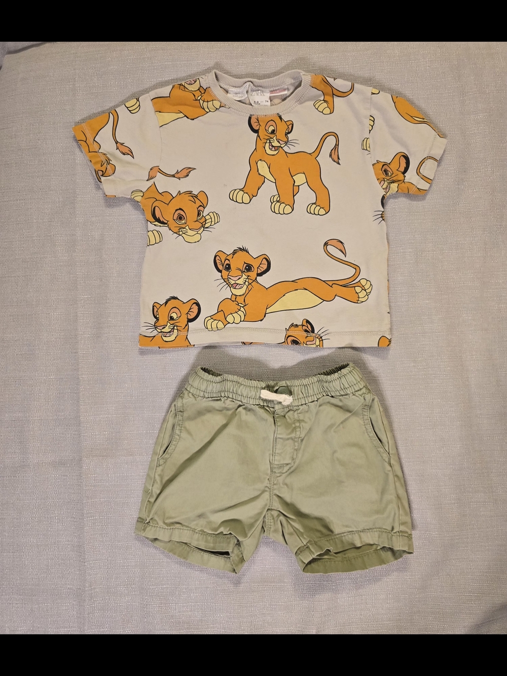 Zara Baby Disney Lion King Simba 2 Piece Outfit Set 6-9M 74cm